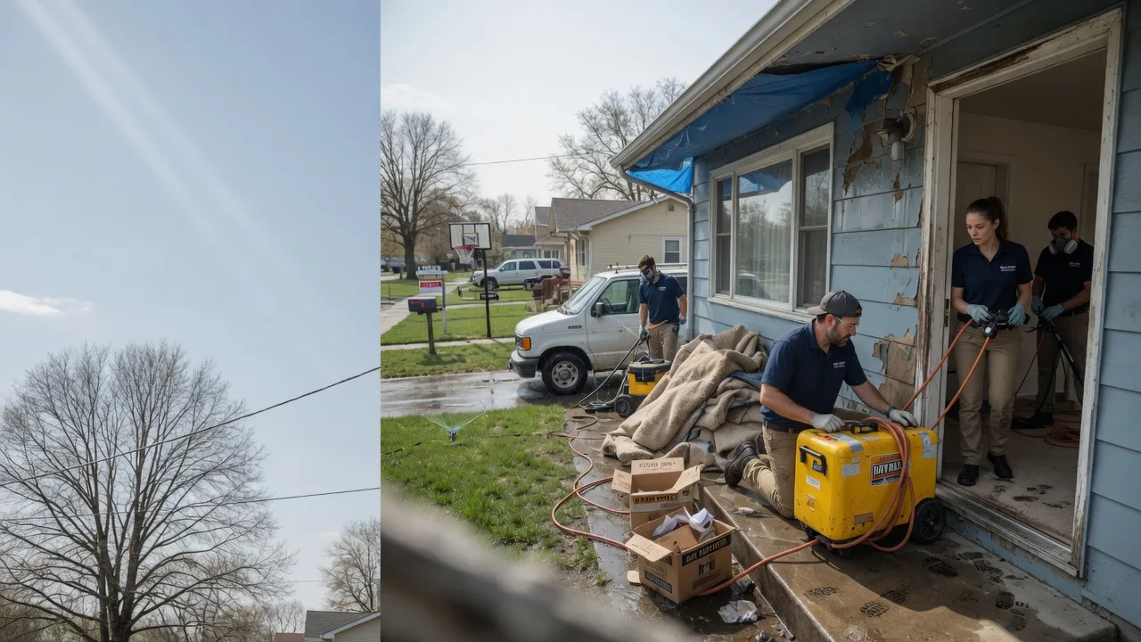 Basement Flood Cleanup in Waggoner, IL near me